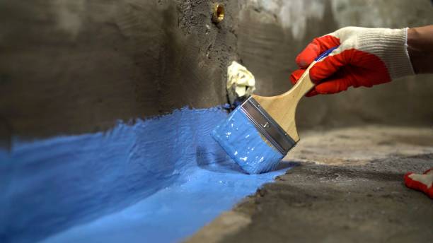 Commercial Waterproofing project at a Random Lake, WI business property by SJ Waterproofing Pros